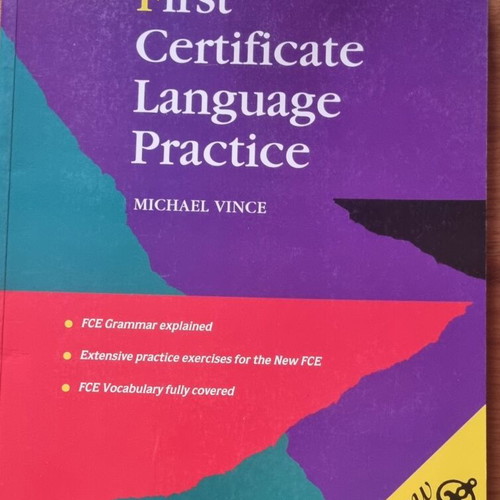 First Certificate Language Practice book new, English