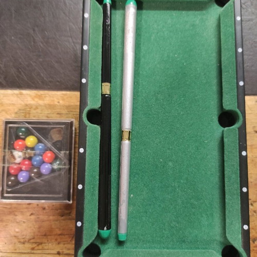 Mini pool table used, tabletop game