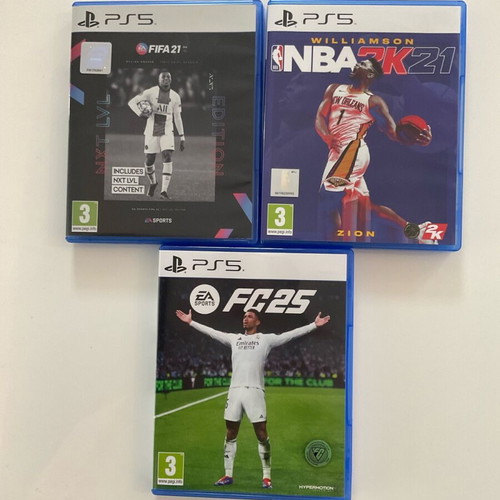 PlayStation PS5 games σαν καινούργια Fifa21 Fifa25 Nba2K21