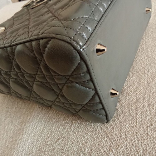 Dior Lady Dior medium handbag, grey