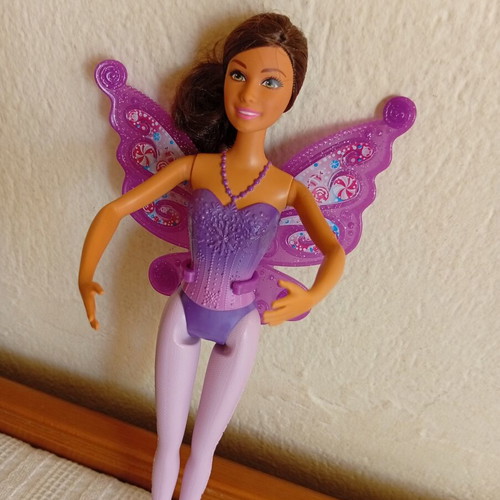 Barbie fairy doll with detachable wings, like new