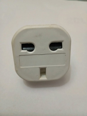 Adapter plug for USA devices like new, white