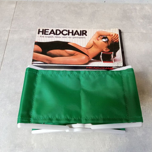 Headchair μαξιλαράκι παραλίας vintage συλλεκτικό, σαν καινούργιο, πράσινο