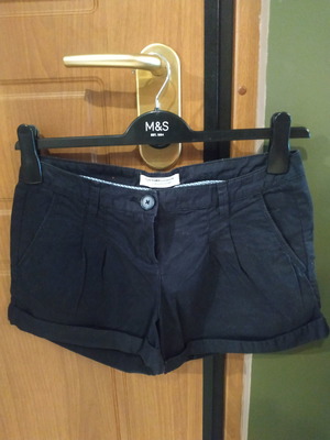 Σορτς Bershka μπλε μέγεθος S σαν καινούργιο χαμηλόμεσο