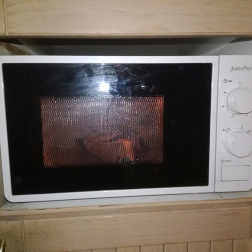 Juro Pro microwave oven used, door stuck
