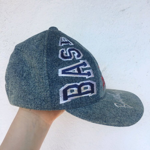 Baseball cotton denim cap used, blue