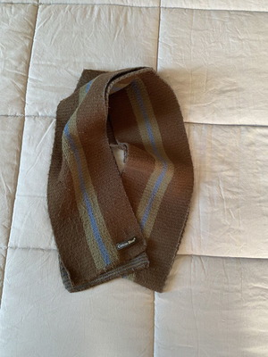 Scarf Cotton Blue used, brown