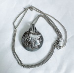 Vintage Greek silver 925 Athena & Nike pendant with chain