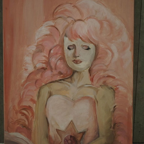 "Rose Quartz" original hand-painted portrait