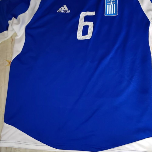 Greece National Football Jersey 2004 Euro 6 Basinas Adidas size L like new