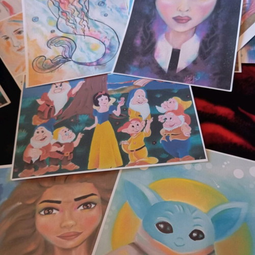A4 Posters 120gr New with Digital Paintings