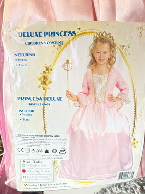 Princess of Dreams Costume for Girls 7-10 Years New