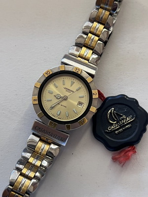 Catamaran 22mm women's watch like new, gold tone
