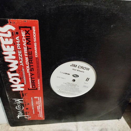Jim Crow Hot Wheels vinyl record used, hip-hop