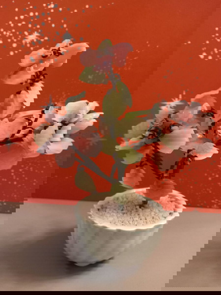 Διακοσμητικό vintage δεντράκι Bonsai από γυαλί