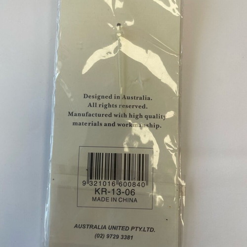 Authentic Australian keychain new with Aboriginal art design silver