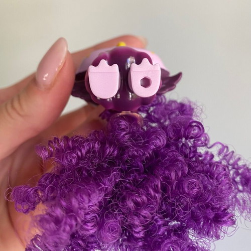 Mattel Cloudees mini cloud pet figure purple owl used