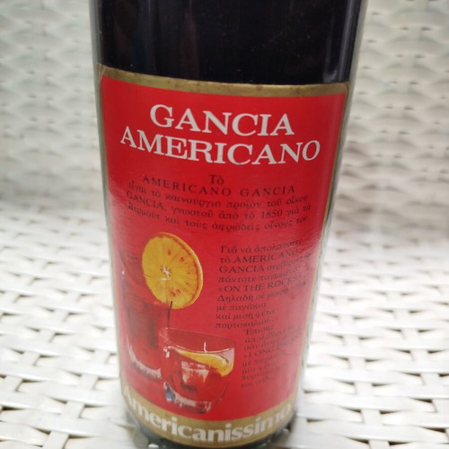 Gancia Americanissimo vermouth 1 litre sealed like new, 1960s-1970s