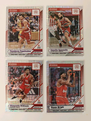 Olympiakos BC numbered cards lot Donruss new