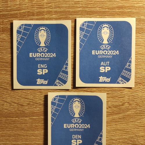 Uefa Euro Topps 2024 Gold stickers like new, set of 3