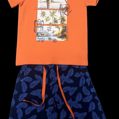Hashtag set for 6-year-old boy like new, orange and blue