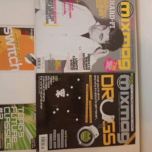 Mixmag magazines used with mixed CDs
