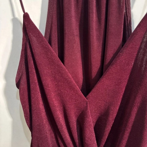 Bershka evening top like new, burgundy