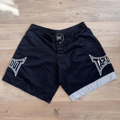 Tapout Swim Shorts XL used, black MMA UFC box shorts made in USA