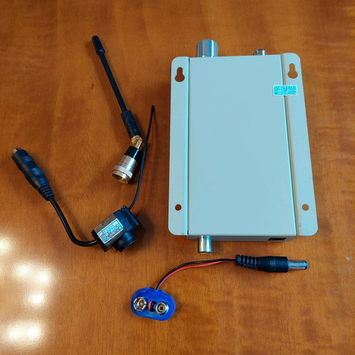 Wireless Microcamera System 9V used, complete set