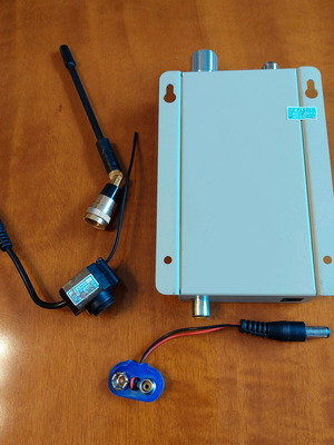 Wireless Microcamera System 9V used, complete set