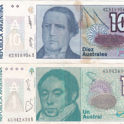 Argentine banknotes used