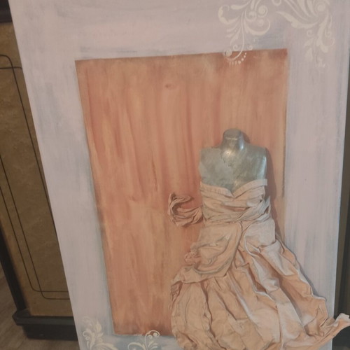 Handmade decorative 3D painting like new