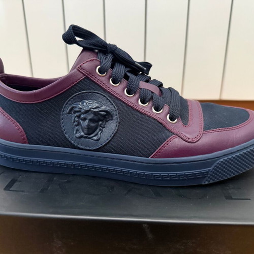 Versace sneakers size 40, navy and bordo