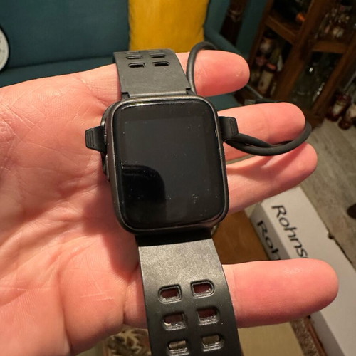 Turbo X smart watch used with charger, needs new strap