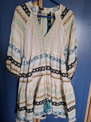 Φόρεμα Nema Resort Wear, λευκό-μπλε, μέγεθος M/L, σαν καινούργιο