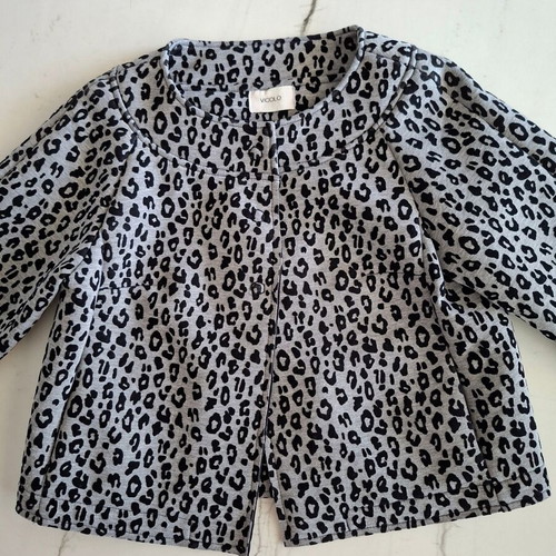 Vicolo jacket coat new, size S, black and grey