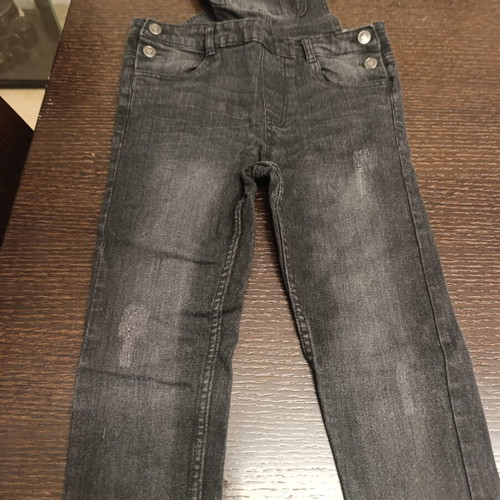 Denim jumpsuit like new, size 146 cm, black