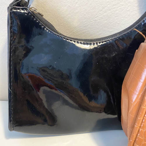 Shein shoulder bags, black and brown, set of 2