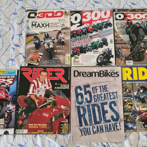 Motorcycle magazines used, pack of 10 issues