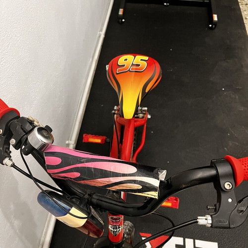 McQueen Kids Bicycle 14” used, red, city type