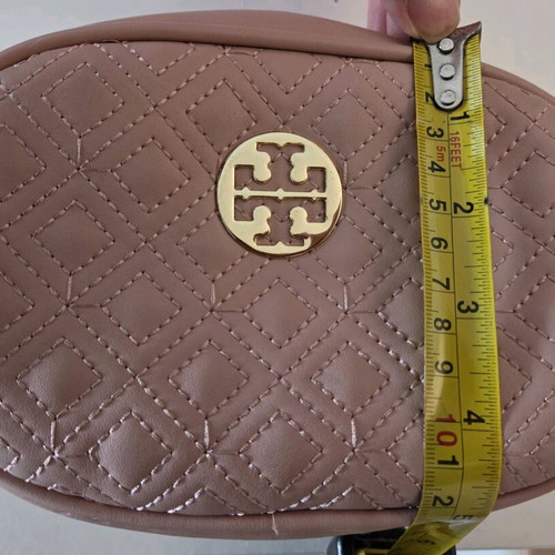Tory Burch Kira Quilted Leather Small Bag like new, dusty rose