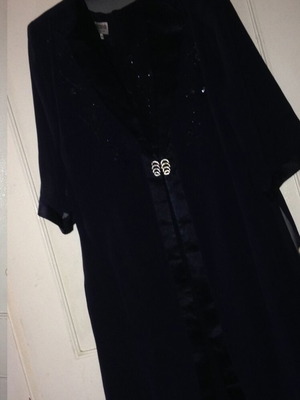 Dress and pashmina set Gioltzoglou used, blue, size 48