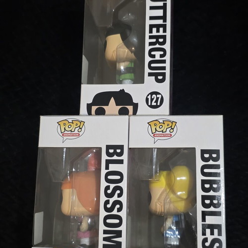 Funko Pop Powerpuff Girls Bundle used, Blossom Bubbles Buttercup 2016