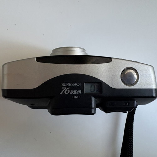 Canon Sure Shot 76 Zoom Date AF film camera with Kodak Gold and Philips battery