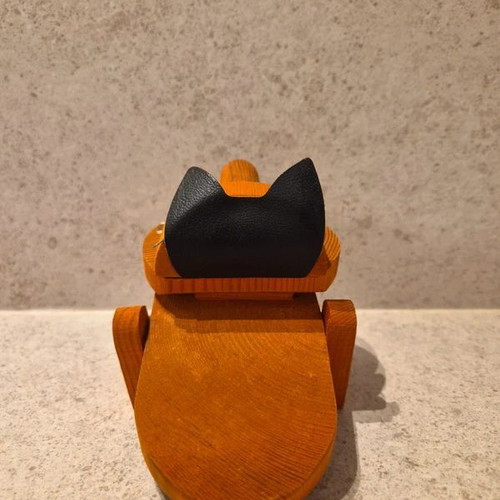 Vintage Wooden Cat Figurine by Studio Frank Meisler