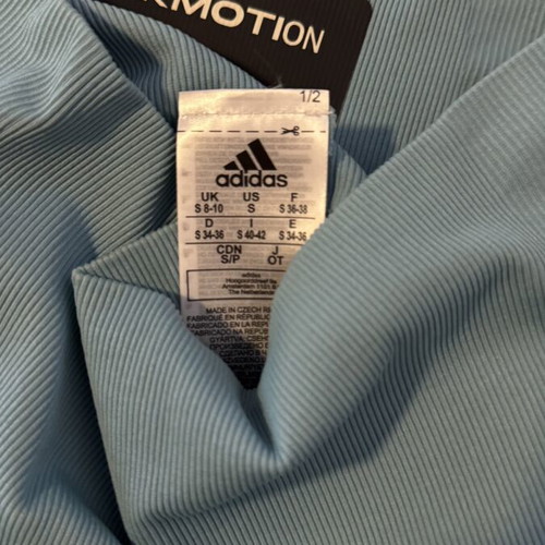 Adidas knee-length leggings, small, blue