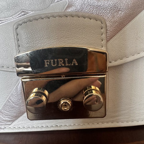 Furla Metropolis white crossbody bag limited edition