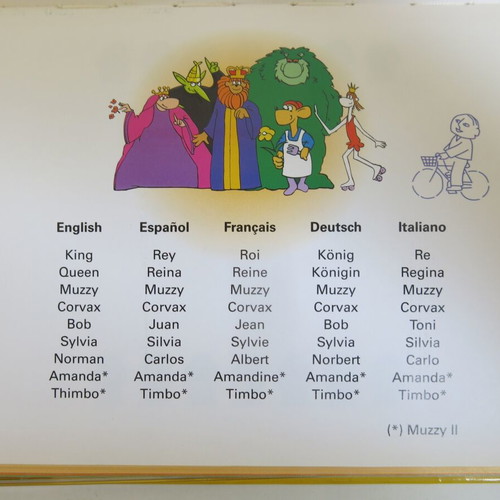 Muzzy Level 1 Part 1 book and DVD set used, multilingual language course