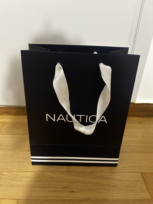 Nautica gift bag new with fabric handles