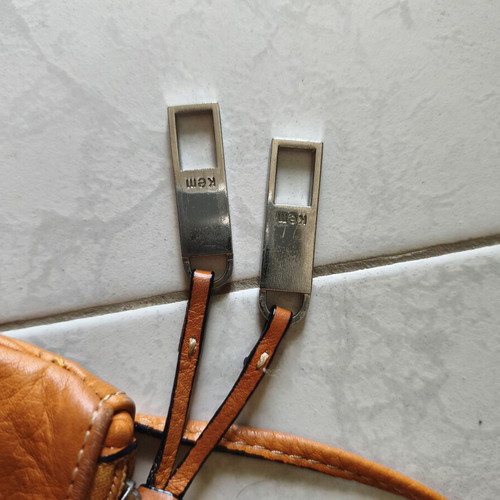 KEM shoulder bag used, orange, 25cm x 13cm